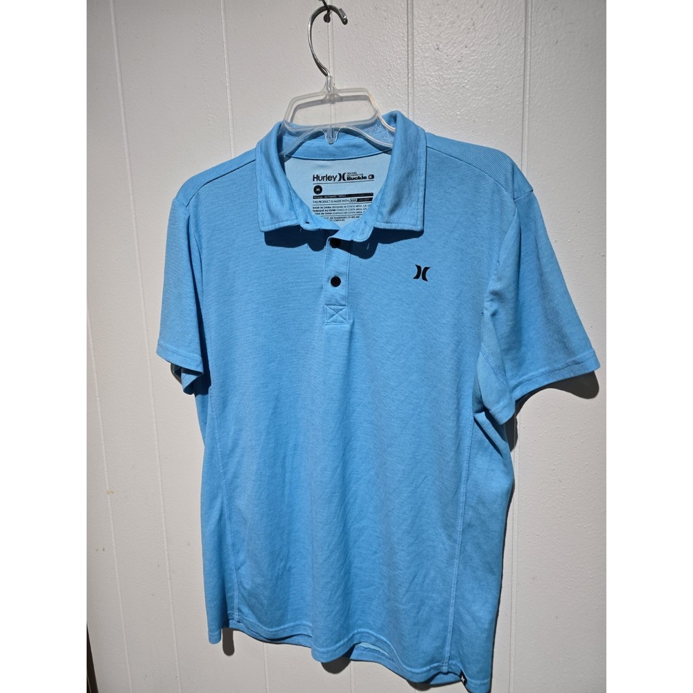 Hurley For Buckle Nike Dri Fit Collab Golf Polo Button S/S Golf  Shirt Men M New
